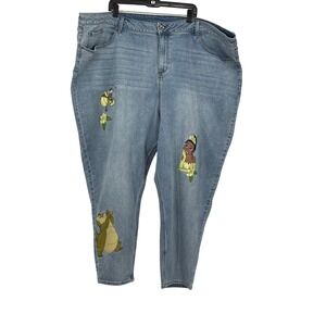 Disney Princess And The Frog Tiana Straight Leg Denim Jeans Size 28 Kidcore‎